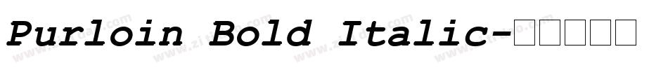 Purloin Bold Italic字体转换